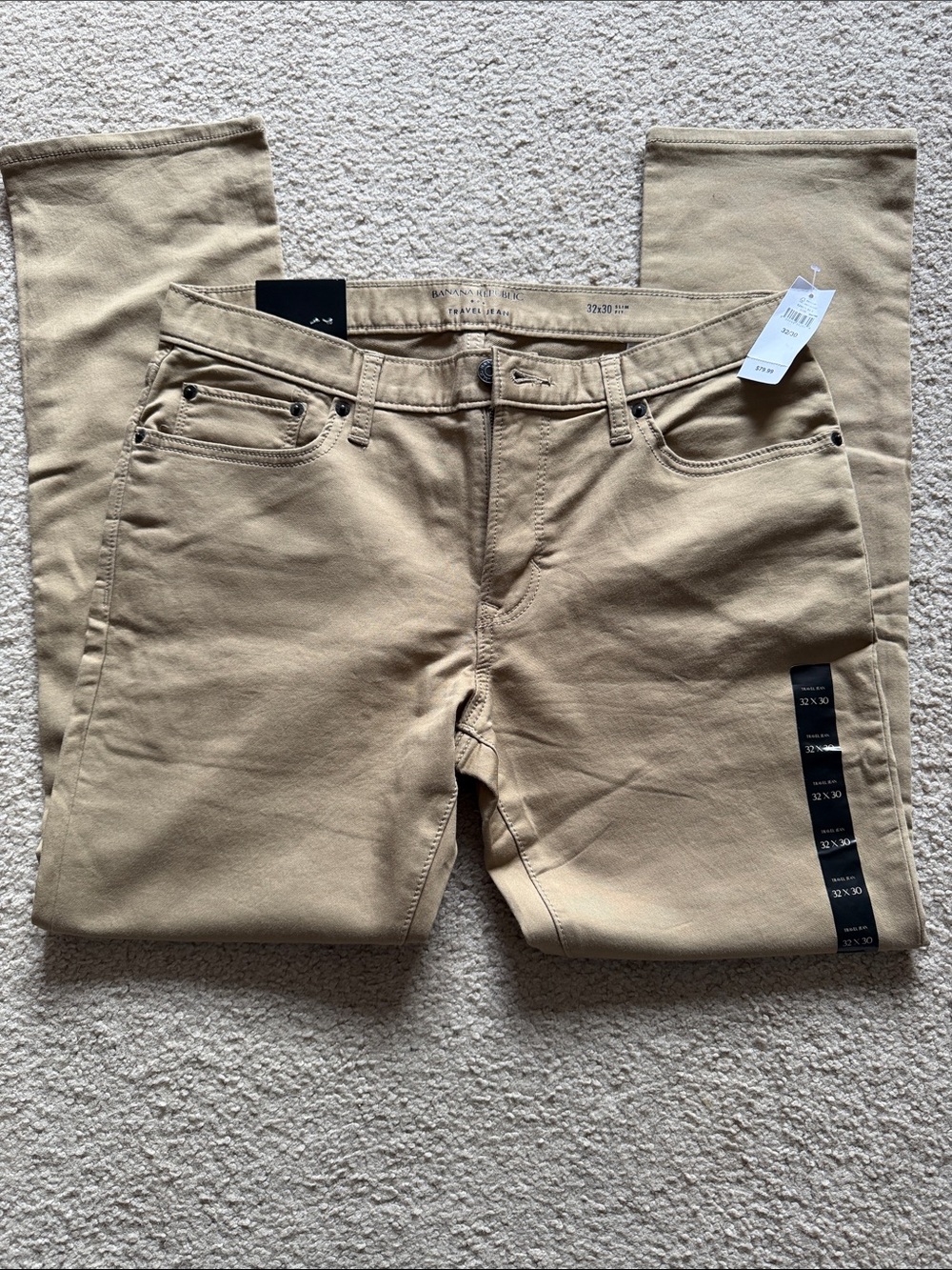 Banana Republic Men's Travel Jean. - Classic Straight Fit 32x30